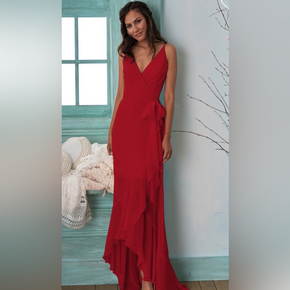 Elegant b2 jasmine Red Evening Gown